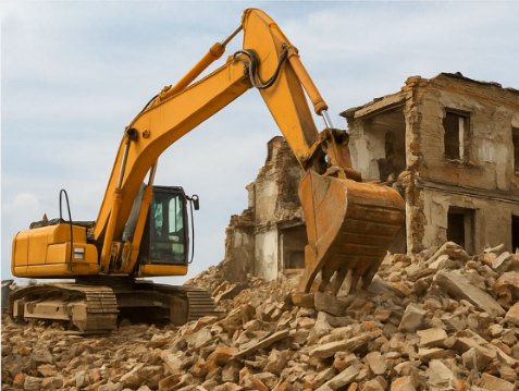 Serviço de demolição profissional